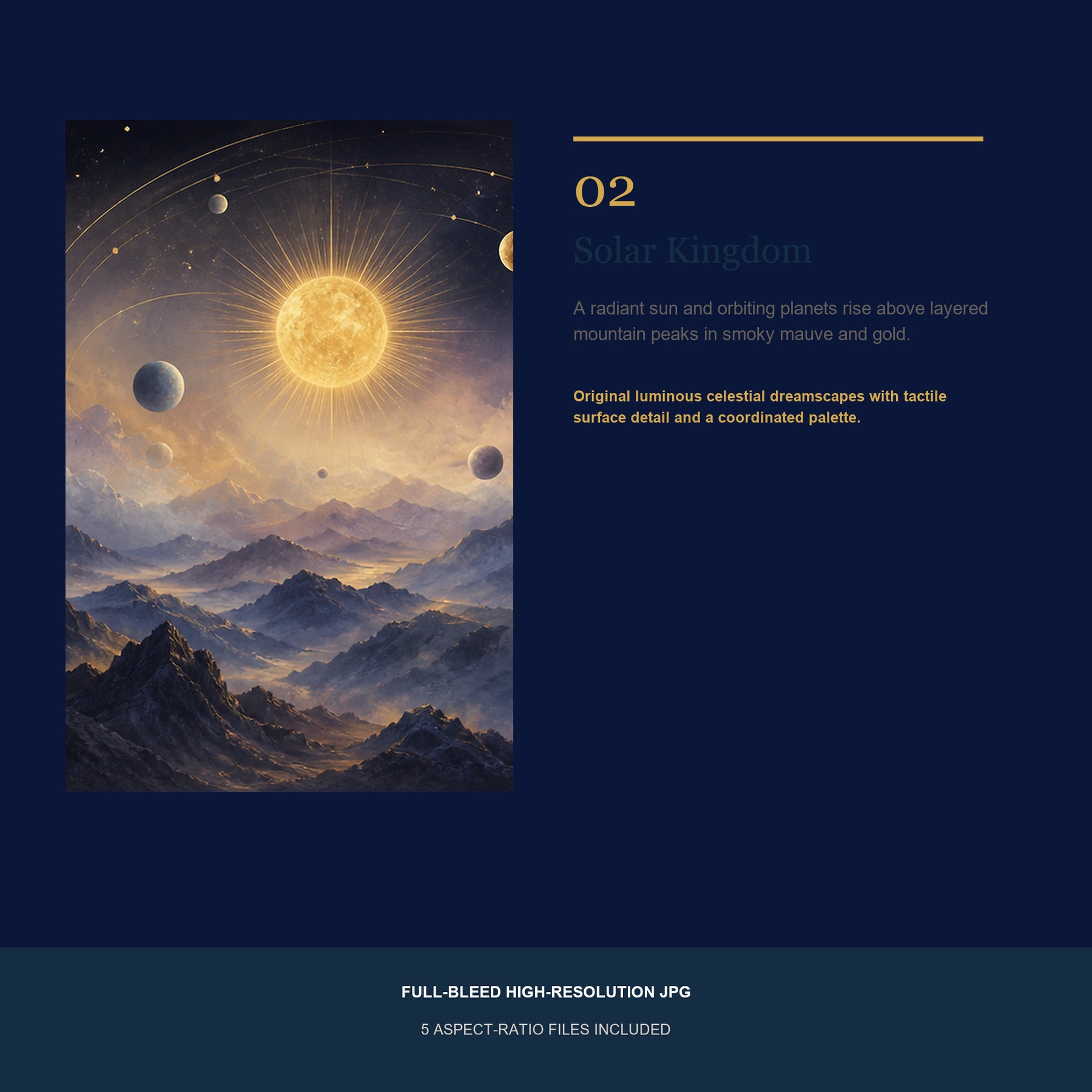 Celestial Tides Printable Wall Art Set of 4 | Dreamy Celestial Set of Four Digital Prints