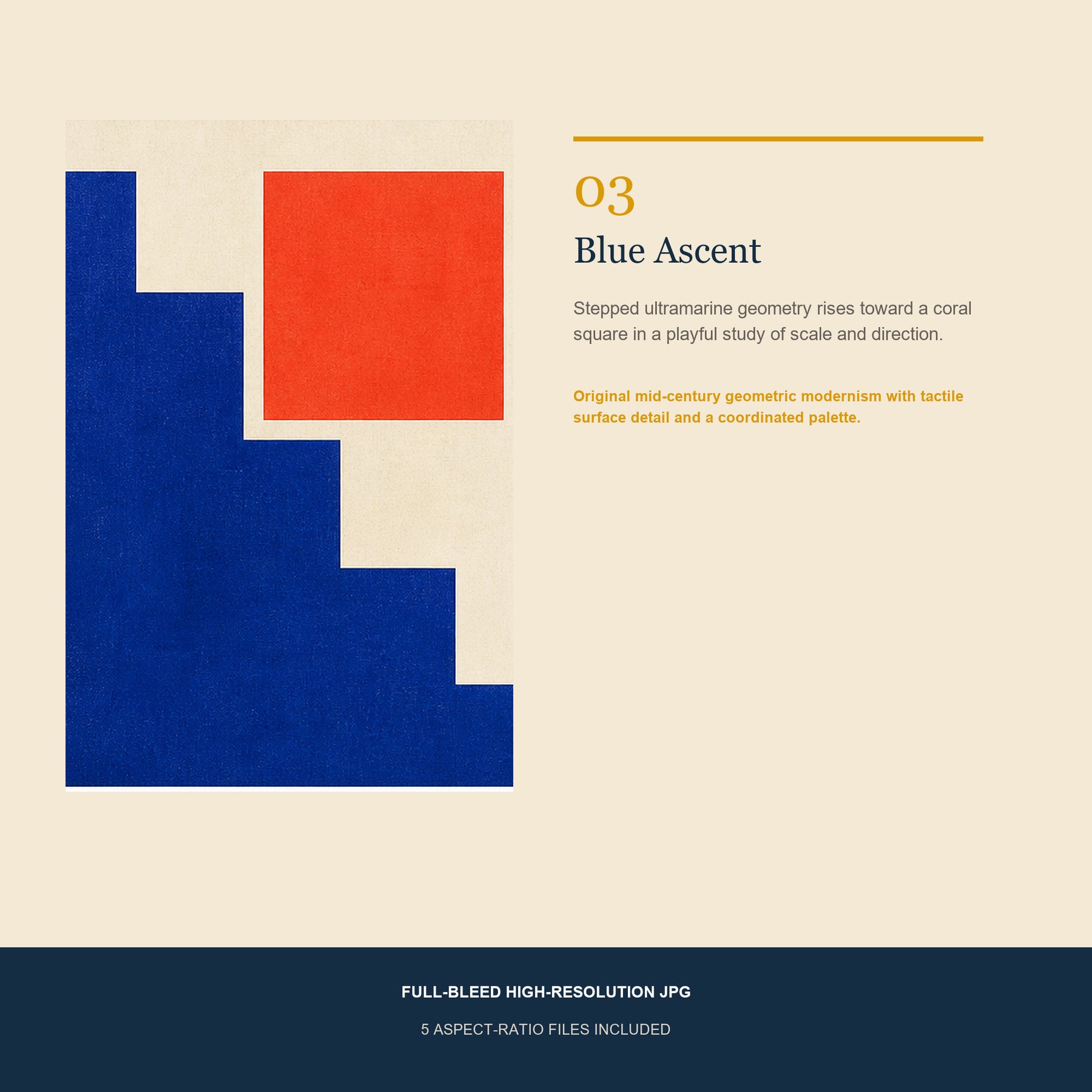 Modern Tempo Printable Wall Art Set of 4 | Bold Geometric Set of Four Digital Prints