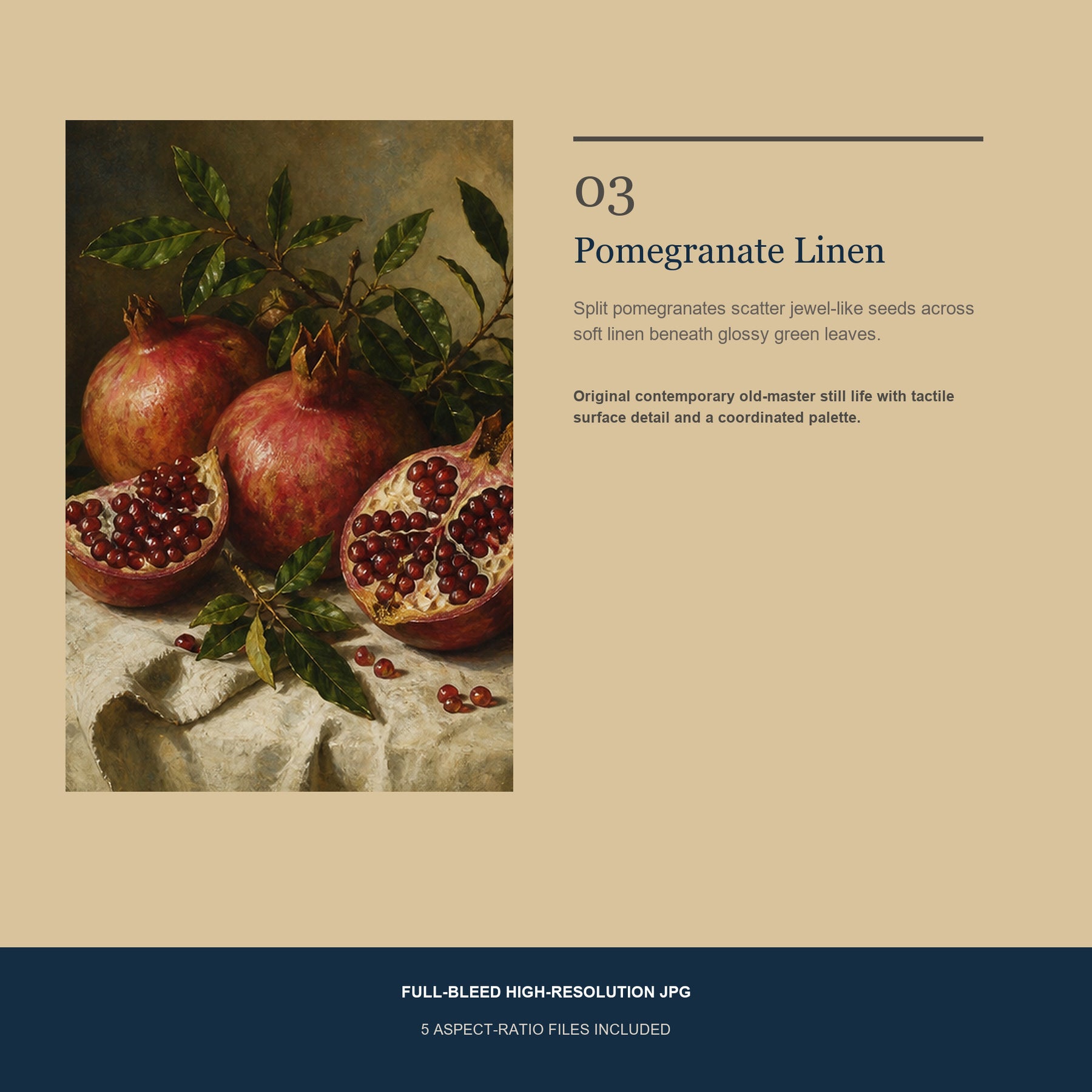 Harvest Table Printable Wall Art Set of 4 | European Still Life Set of Four Digital Prints