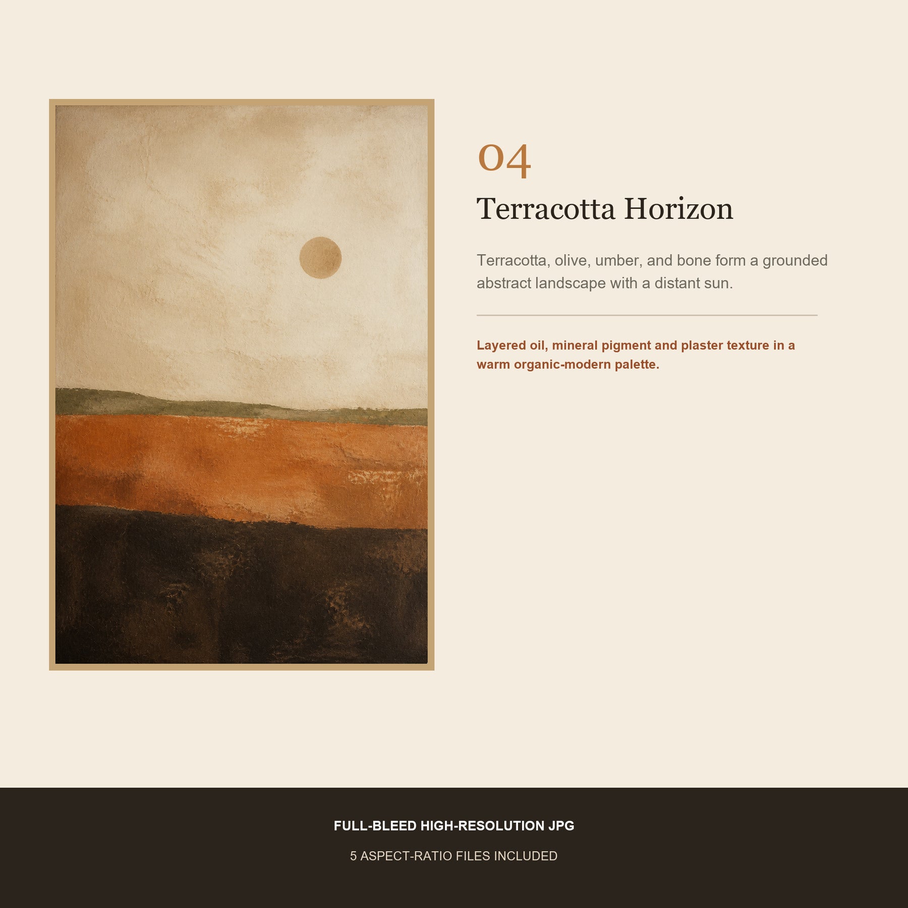 Sienna & Stone Printable Wall Art Set of 6 | Organic Modern Earth Tone Gallery Wall Digital Prints