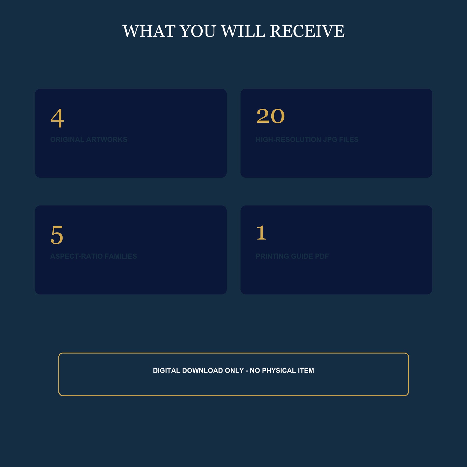 Celestial Tides Printable Wall Art Set of 4 | Dreamy Celestial Set of Four Digital Prints